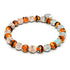 Glitzernde Kürbisse | Silber | Glühwürmchen-Glaskürbis-Armband